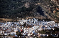 29-Mar-2015: Chefchaouen, Morocco. Chefchaouen (“Shef-SHAH-wen”) is nestled in the foothills of the Rif Mountains, and is known as the "Blue City.” Like many other Rif Mountain villages, Chefchaouen is relatively rural. It was initially inhabited by Rifi Berbers, who were joined by Andalusian Jews and Muslims after fleeing Spain beginning in the 15th century. It is such a uniquely cute little town. And, YES, almost everything is a shade of blue.